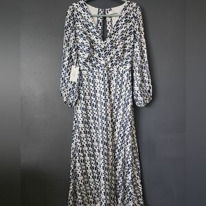 Ali & Jay New Horizons Maxi Dress Women's xl Msrp $158 Gorgeous Back Puff Sleeve
